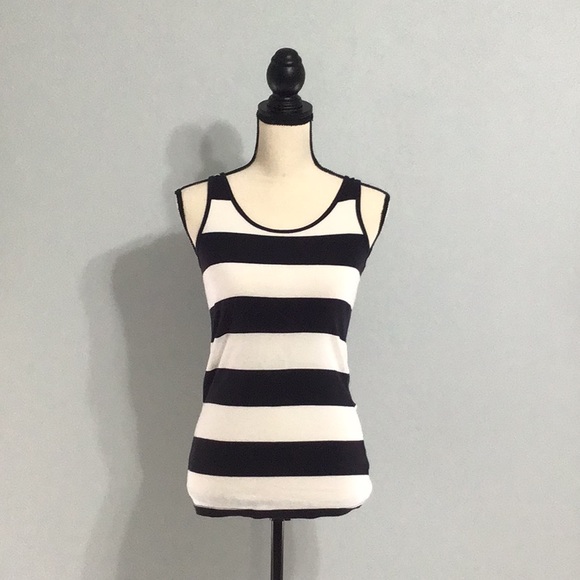 H&M STRIPPED TANK TOP - Picture 1 of 4